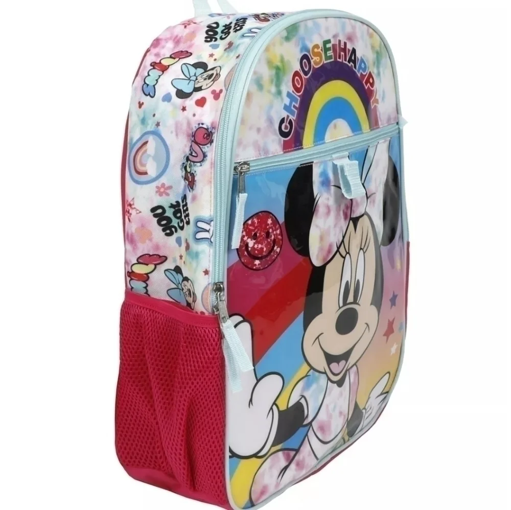 𝅺MINNIE Mouse Backpack, 5 Piece Set